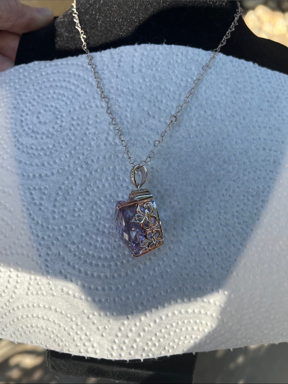 πππ©·πGEMS EN VOGUE AMETHYST 925 HEART PENDANT.ππ©·ππΈ - Picture 2 of 8